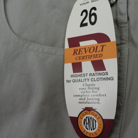 NWT Vintage 90’s khaki Revolt overalls plus size 26 - Picture 9 of 9